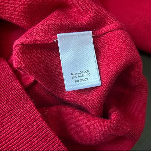 NWOT Class Club Red Mock Neck Pullover Sweater, Size 10-12 Boys - Picture 7 of 7